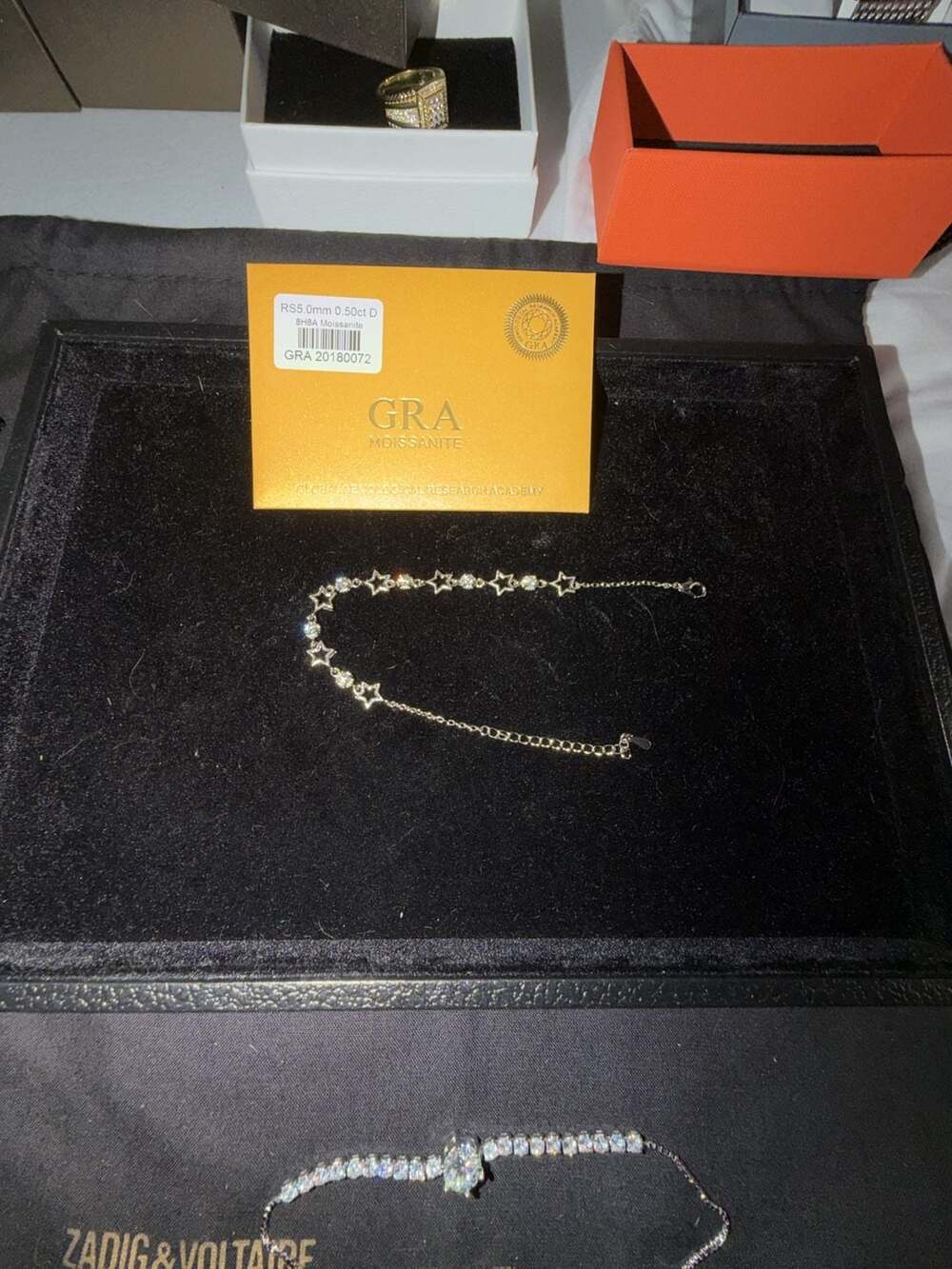 GRA Moissanite Star Link Bracelet